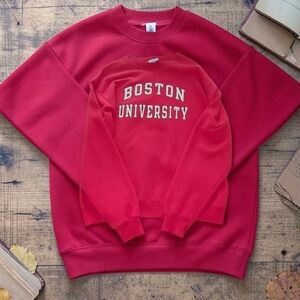 Champion Boston University  Crewneck Sweatshirt Sz Large